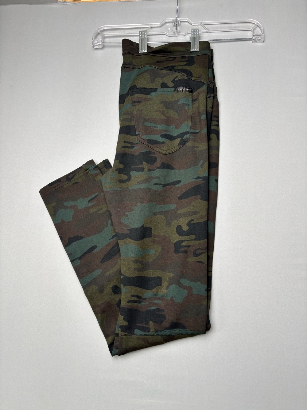 Sanctuary Camo Leggings Size Large Green Camouflage Pull On Skinny Stretch Pants